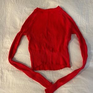 Pull & Bear Size Medium red crop top